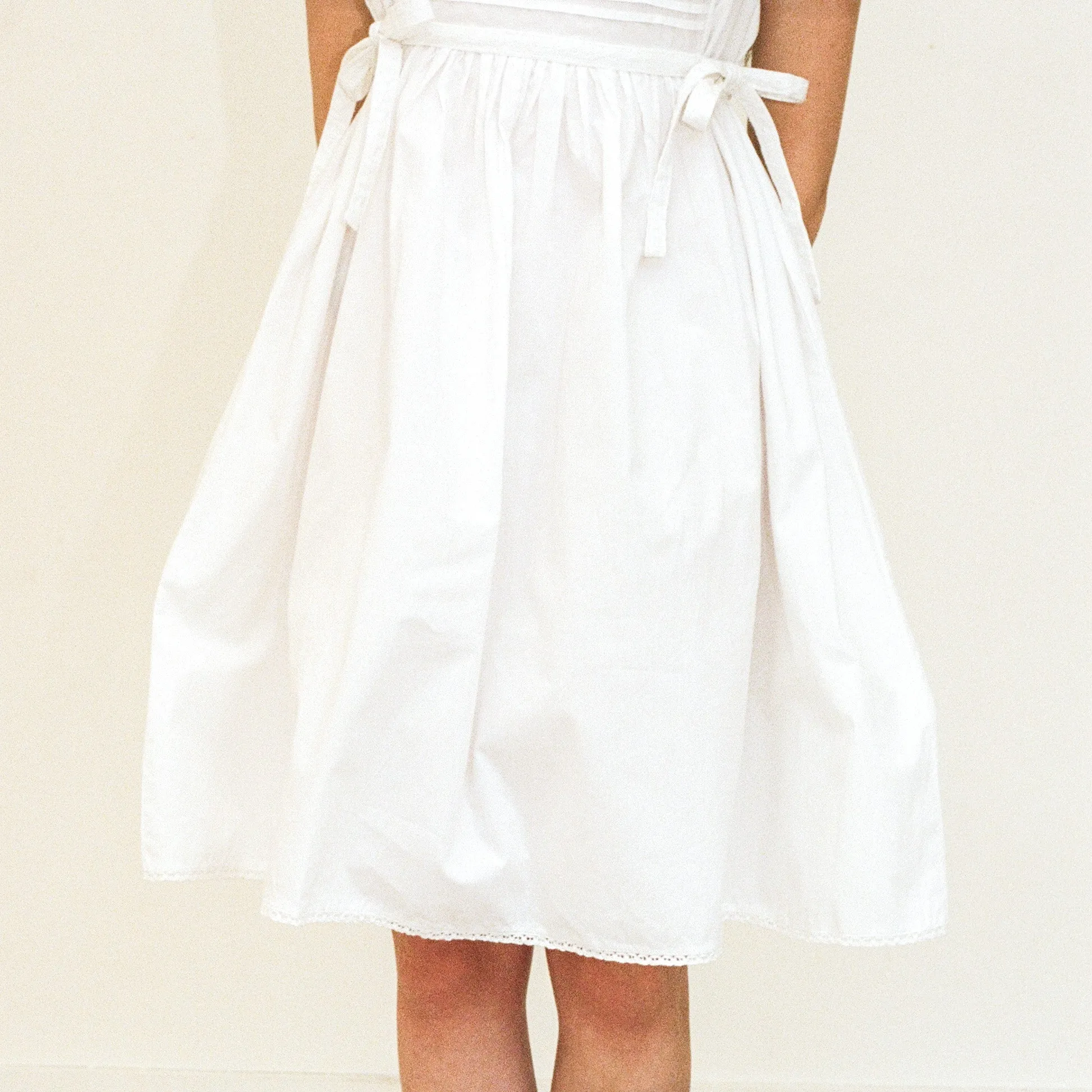 Pinafore Nightdress, White sold by Salter House product image thumbnail 3