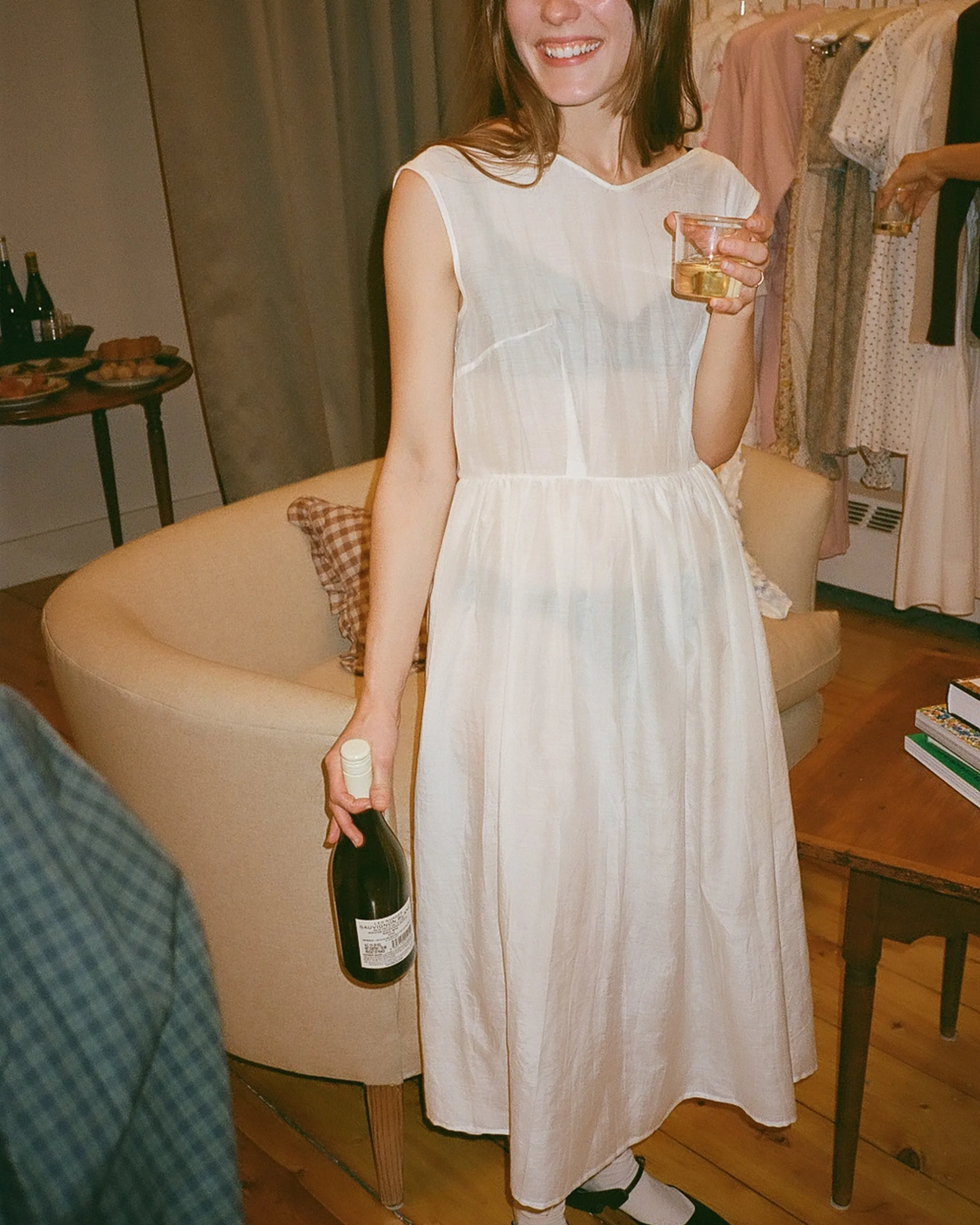 Silk & Cotton Ghost Dress sold by Salter House product image thumbnail 5