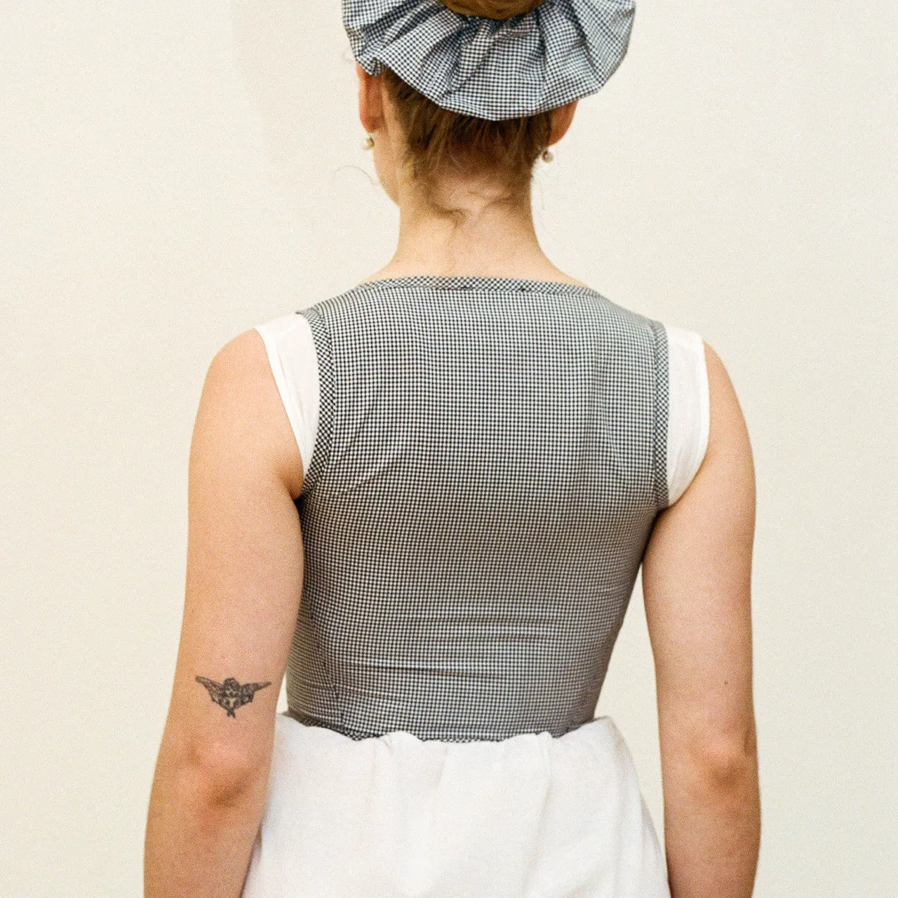 Vichy Check Cotton Corset (10% off) sold by Salter House product image thumbnail 4