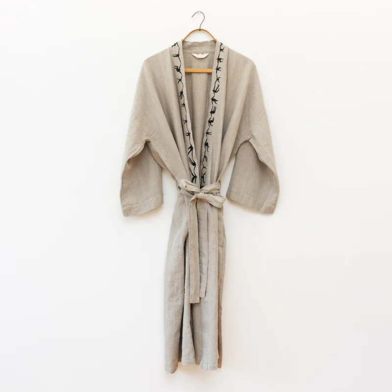 Cecile McLorin Salvant x Salter House Linen Robe, Natural sold by Salter House