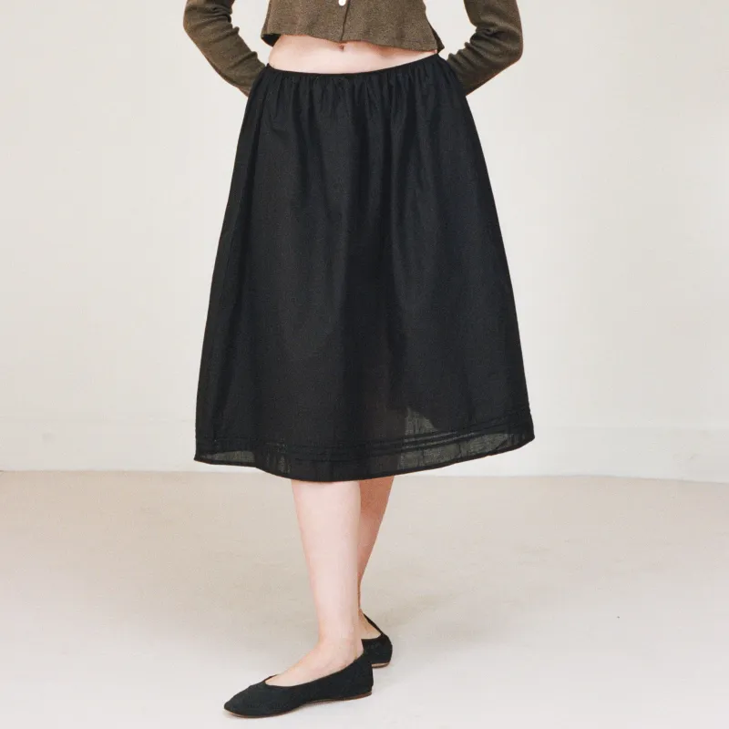 The Wendy Skirt, Black sold by Salter House
