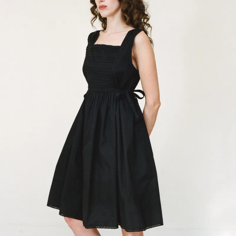 Pinafore Nightdress, Black sold by Salter House