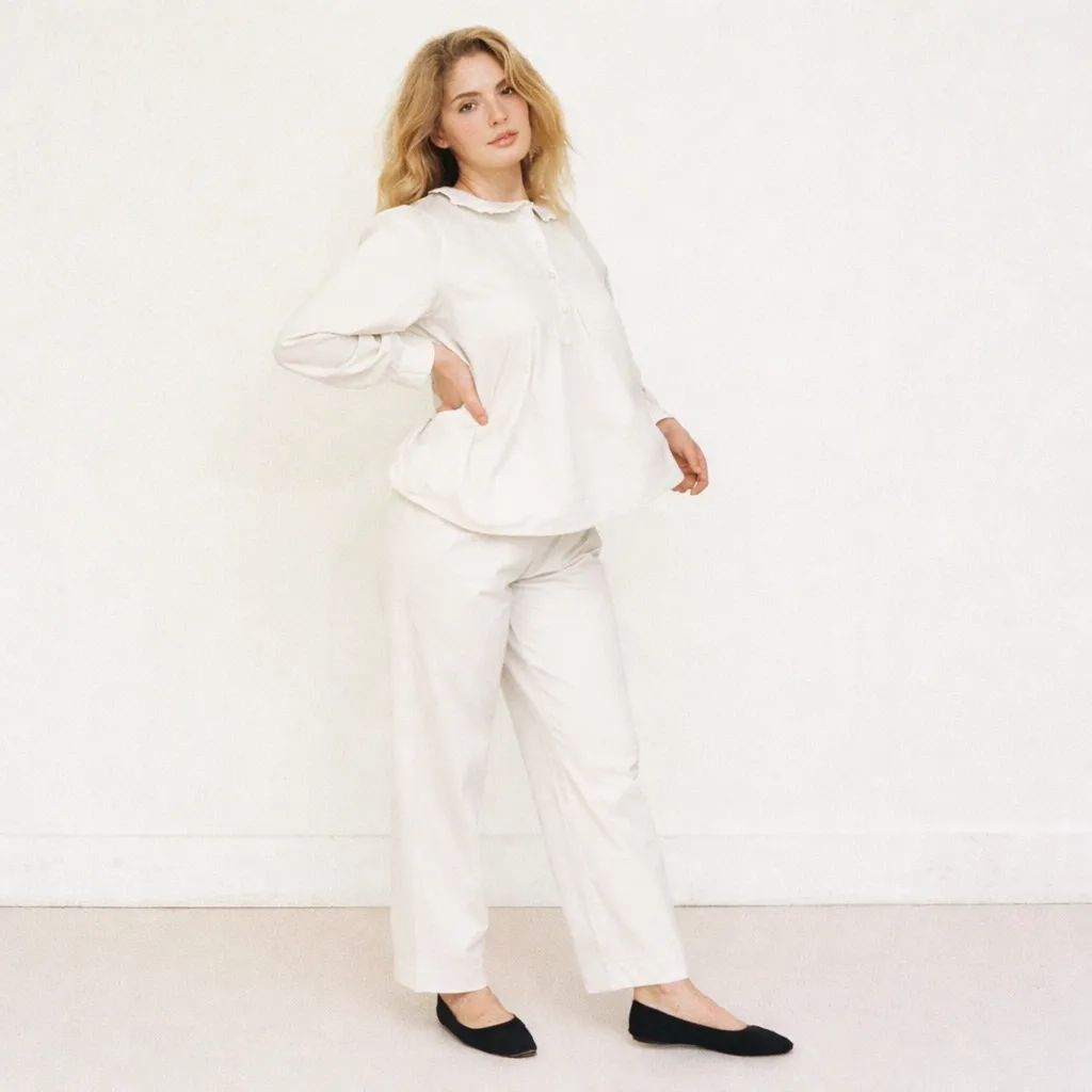 The Wendy Pant, White sold by Salter House product image thumbnail 4