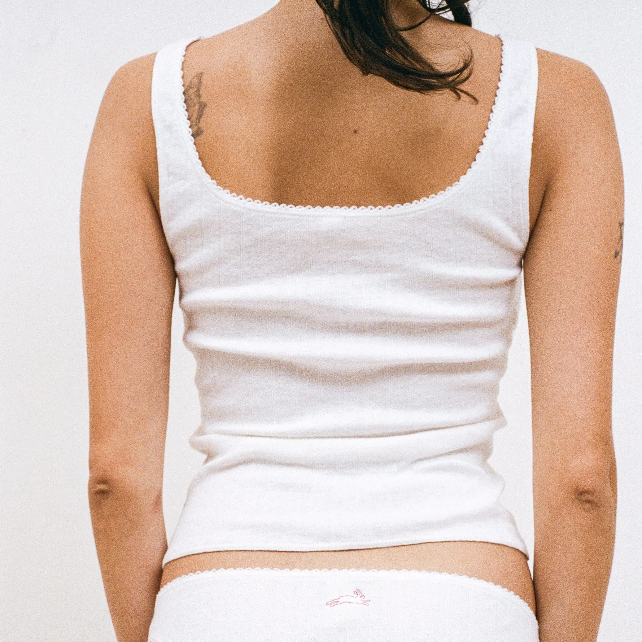 Pointelle Tank sold by Salter House product image thumbnail 5