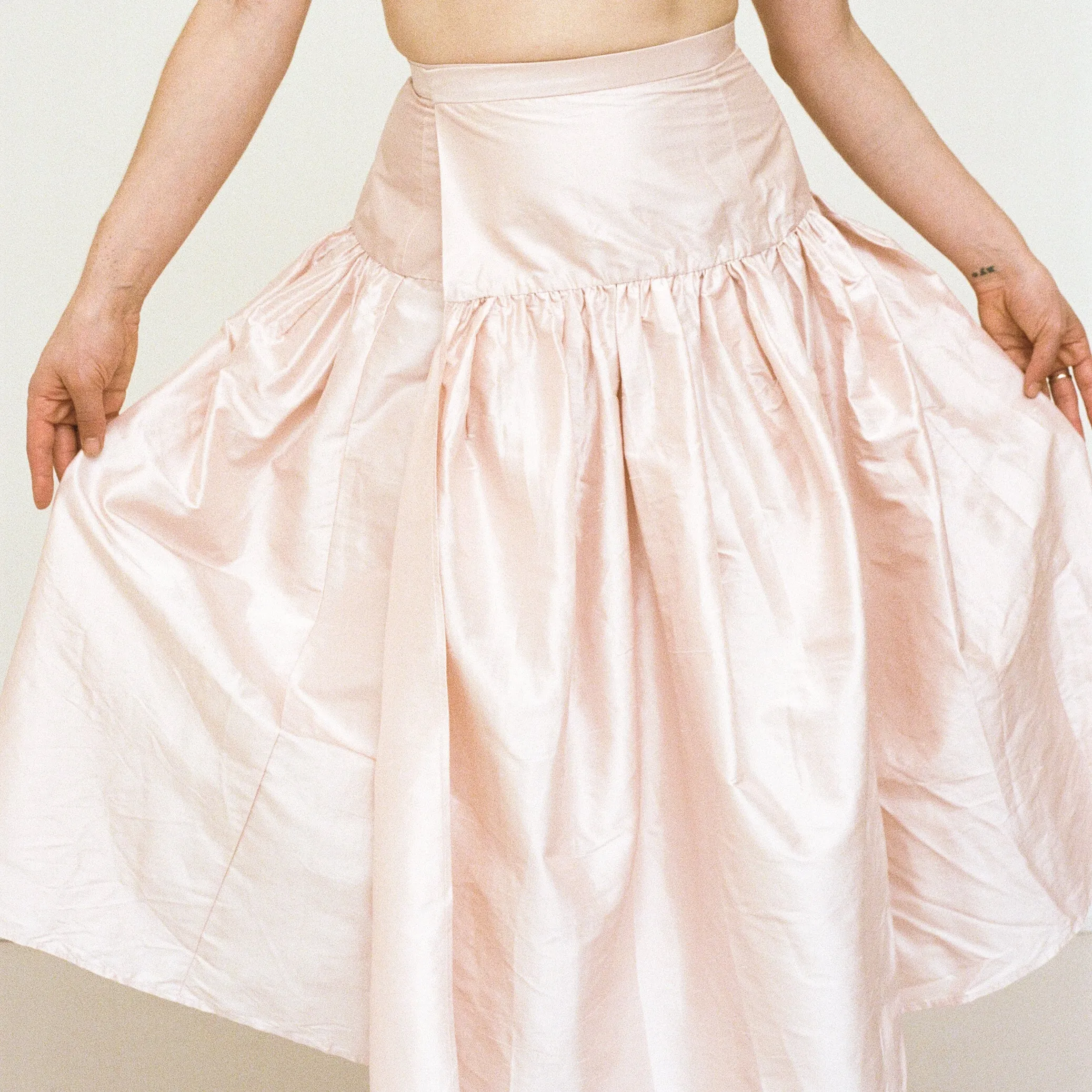 Petal Silk Wrap Skirt sold by Salter House product image thumbnail 3