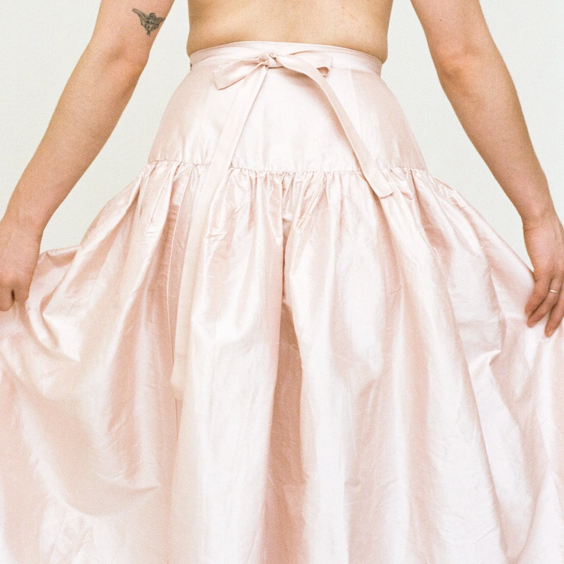 Petal Silk Wrap Skirt sold by Salter House product image thumbnail 4