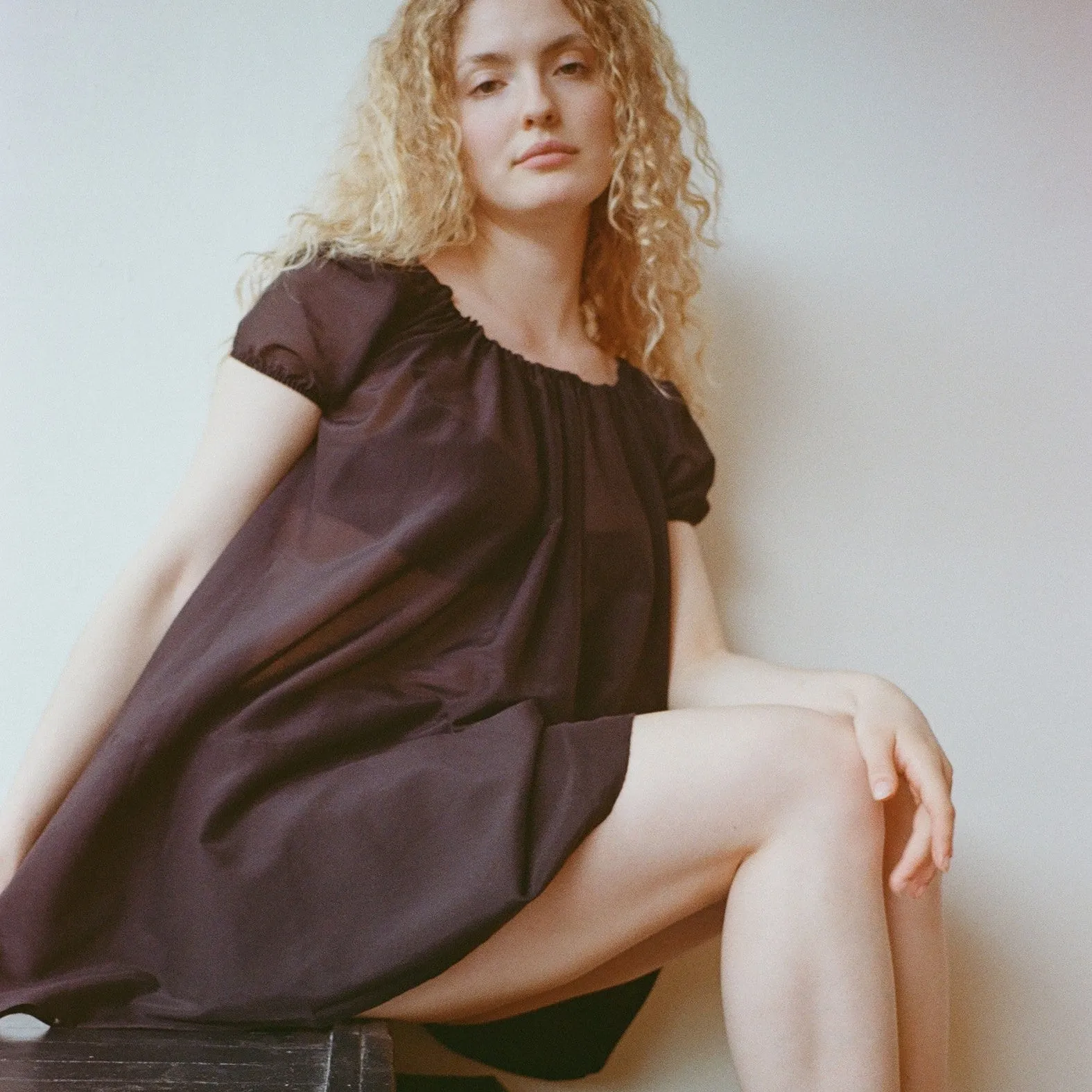 Chemise Dress, Black sold by Salter House product image thumbnail 2