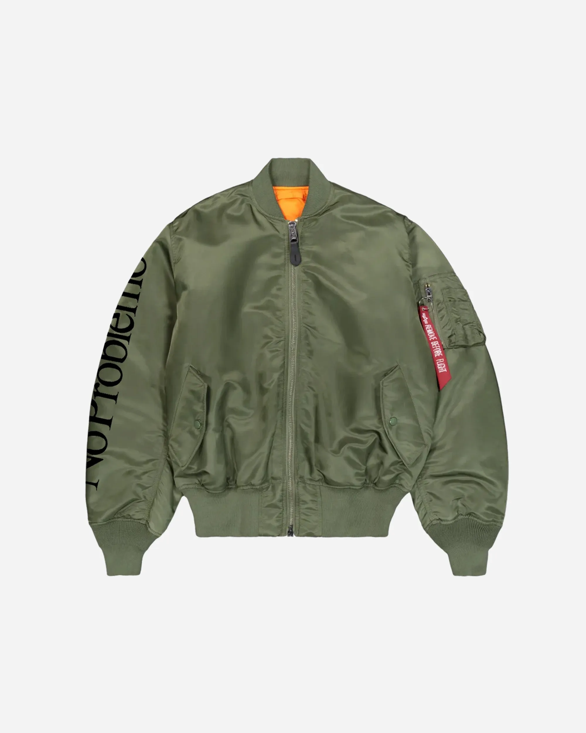 Alpha Industries No War MA-1 Jacket sold by NAKED CPH