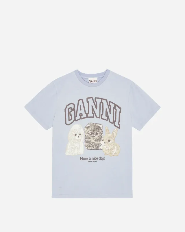 Basic Cotton Jersey Animals Relaxed T-shirt sold by NAKED CPH