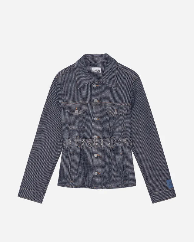 Heavy Twill Denim Short Jacket made by NAKED CPH