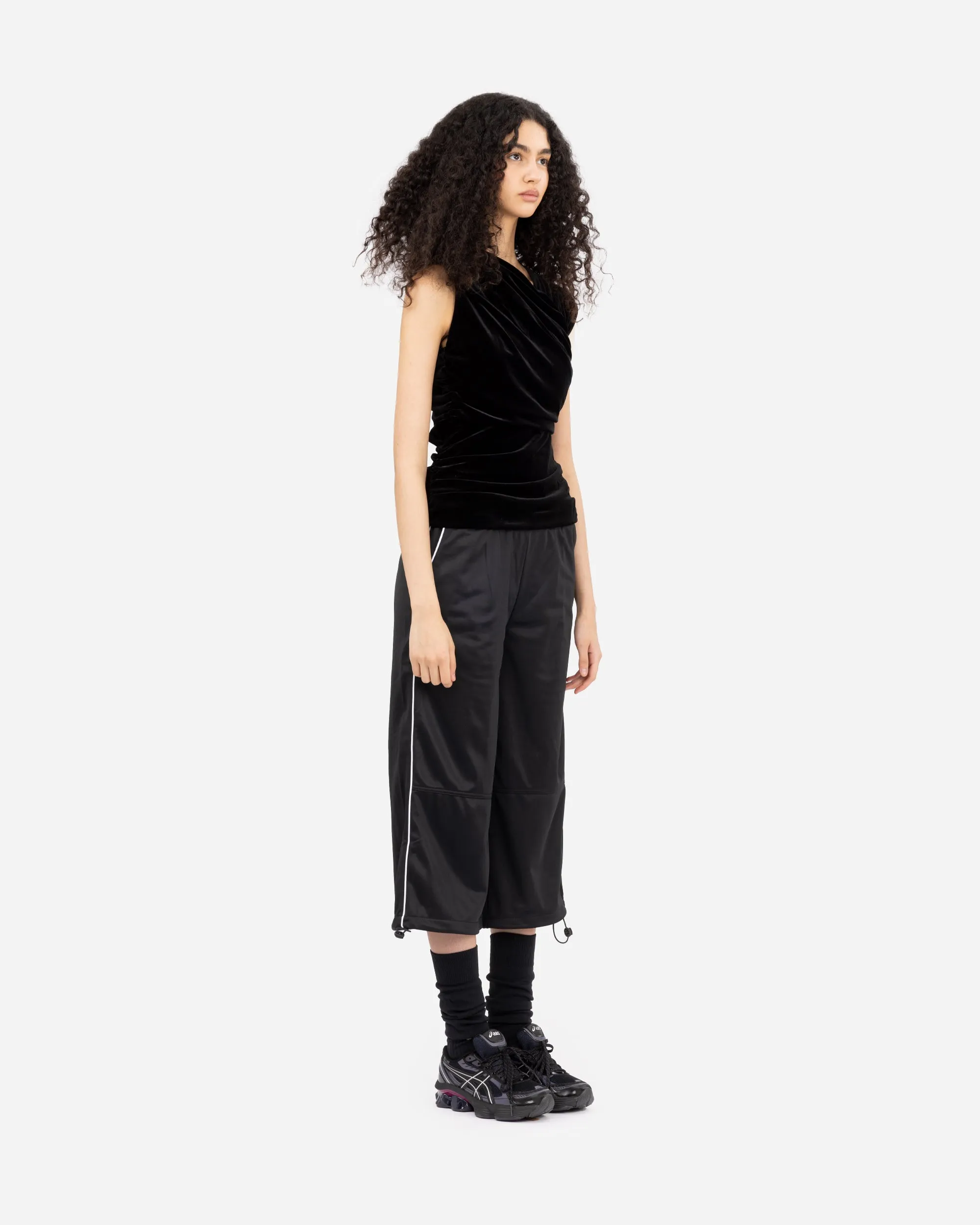 Velvet Jersey Ruched Crossover Blouse sold by NAKED CPH product image thumbnail 4