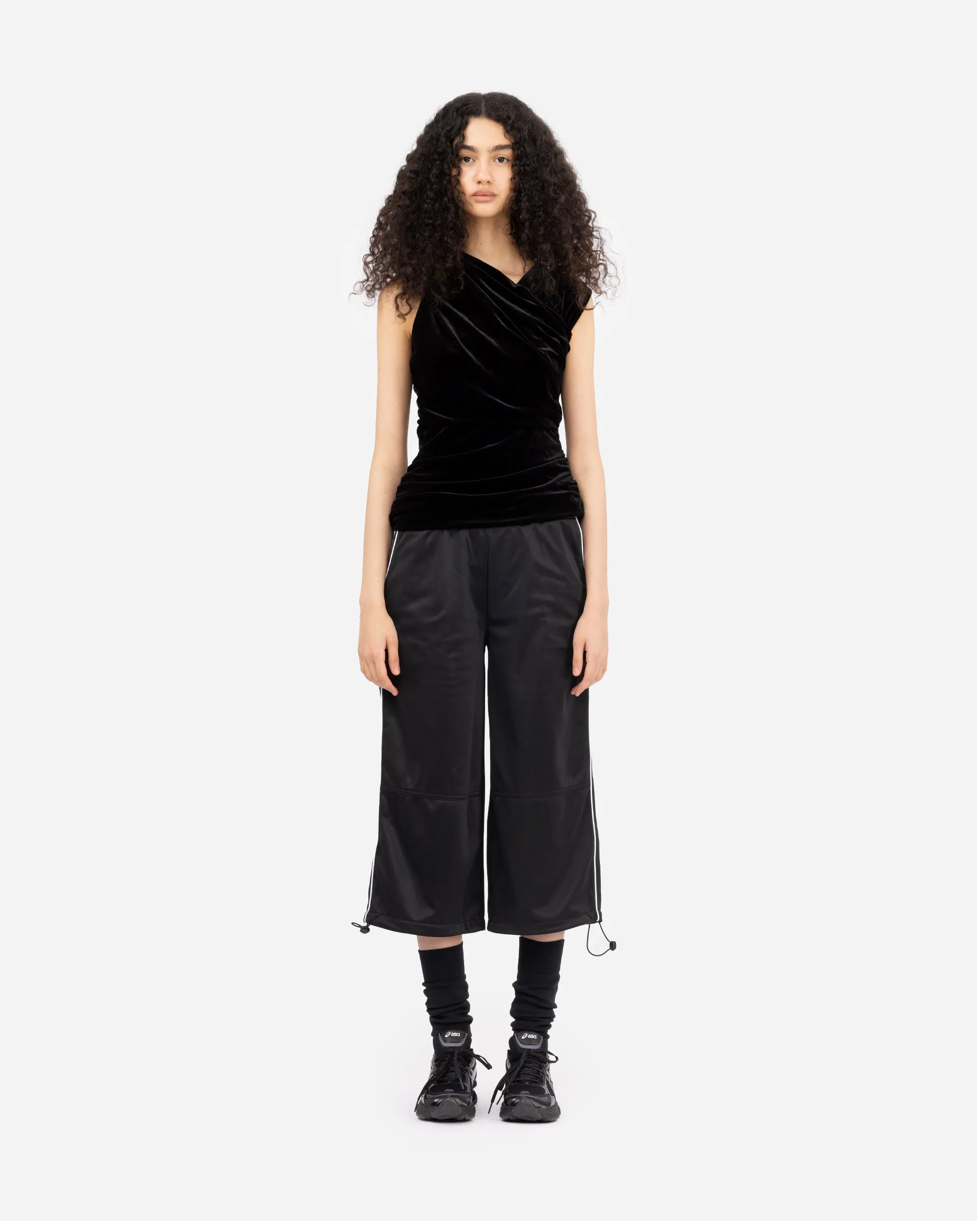 Velvet Jersey Ruched Crossover Blouse sold by NAKED CPH product image thumbnail 2