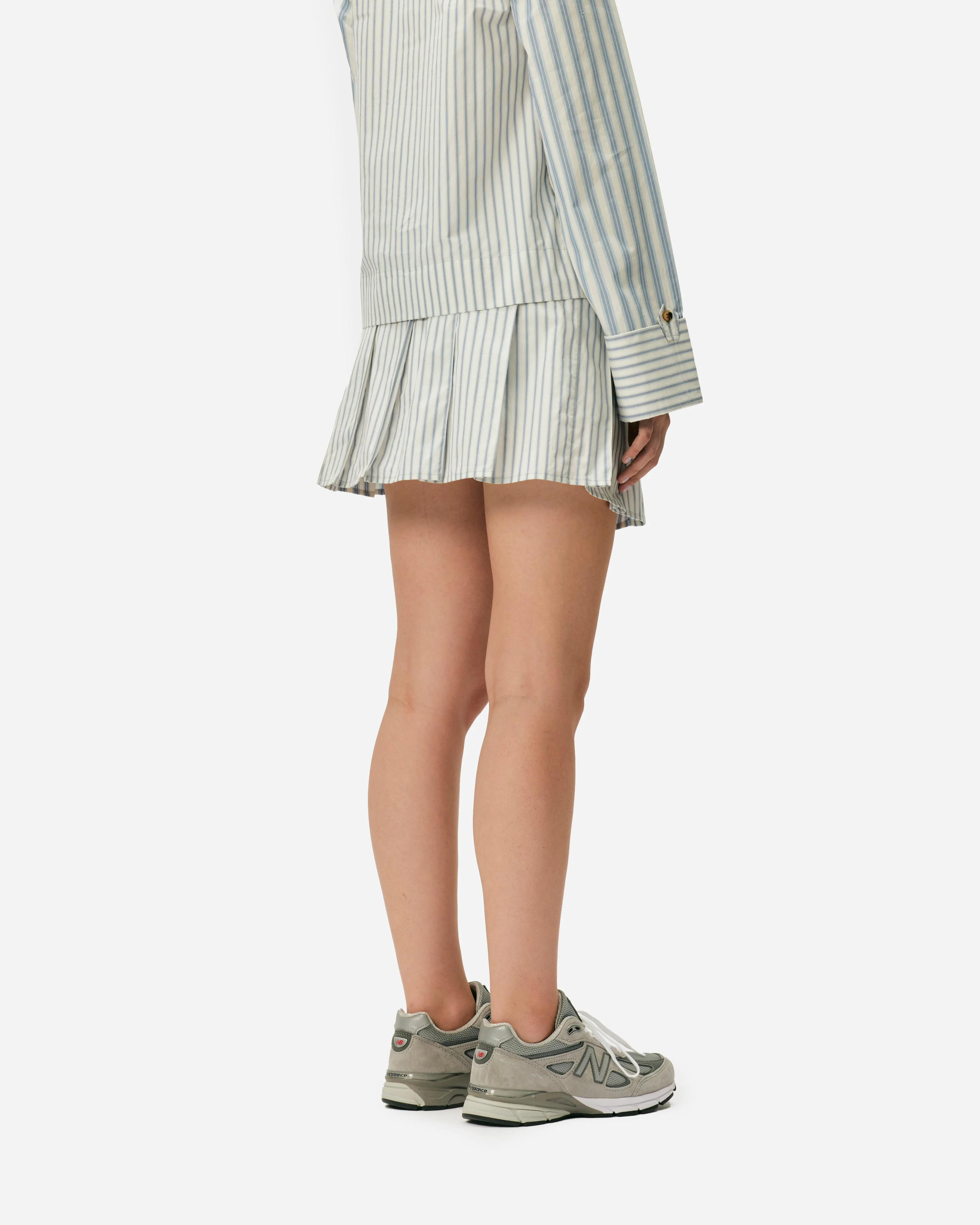 Stripe Cotton Pleated Mini Skirt sold by NAKED CPH product image thumbnail 5