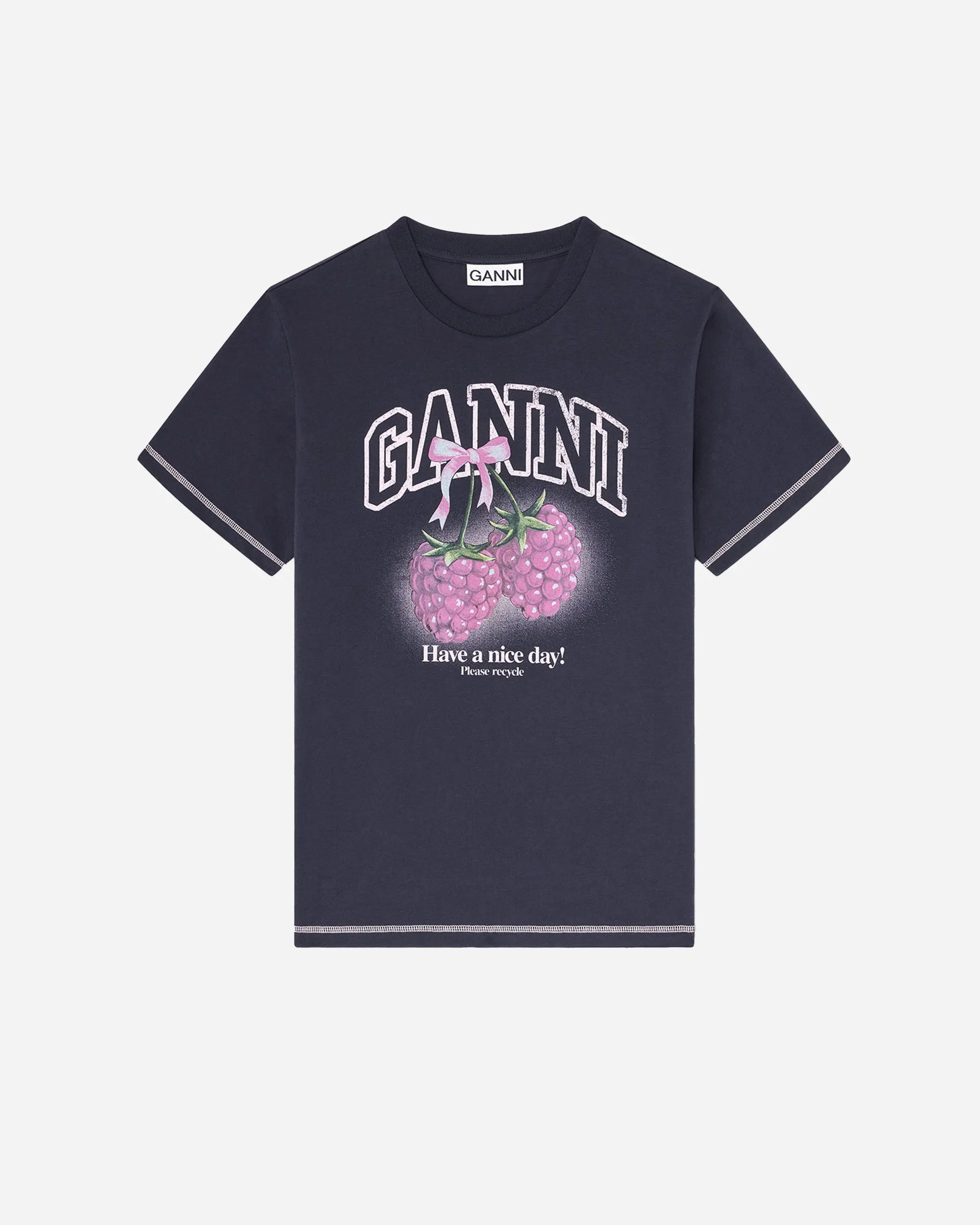 Basic Cotton Jersey Raspberry Print sold by NAKED CPH