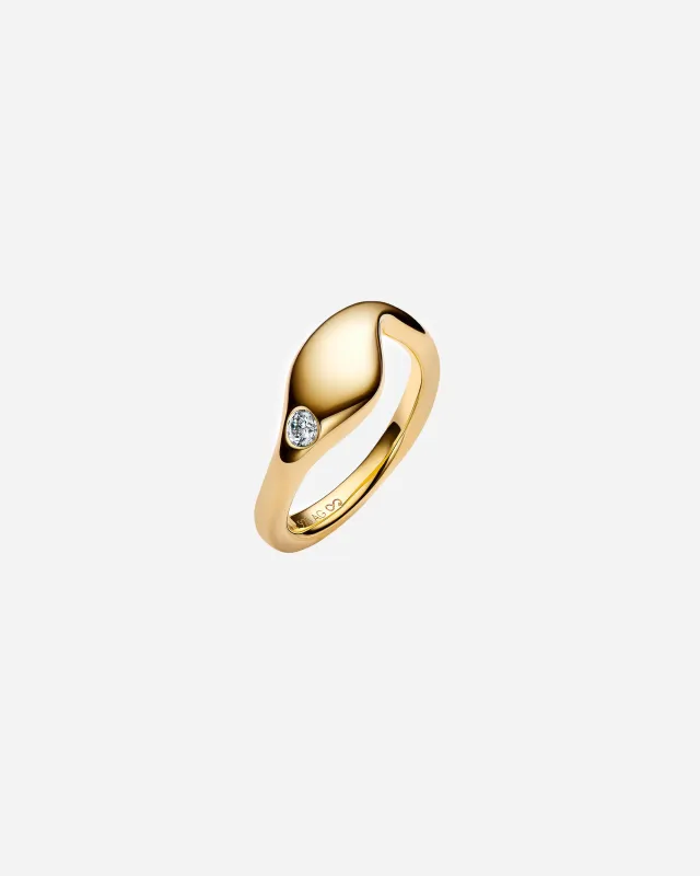 Dolphin Ring Gold made by NAKED CPH