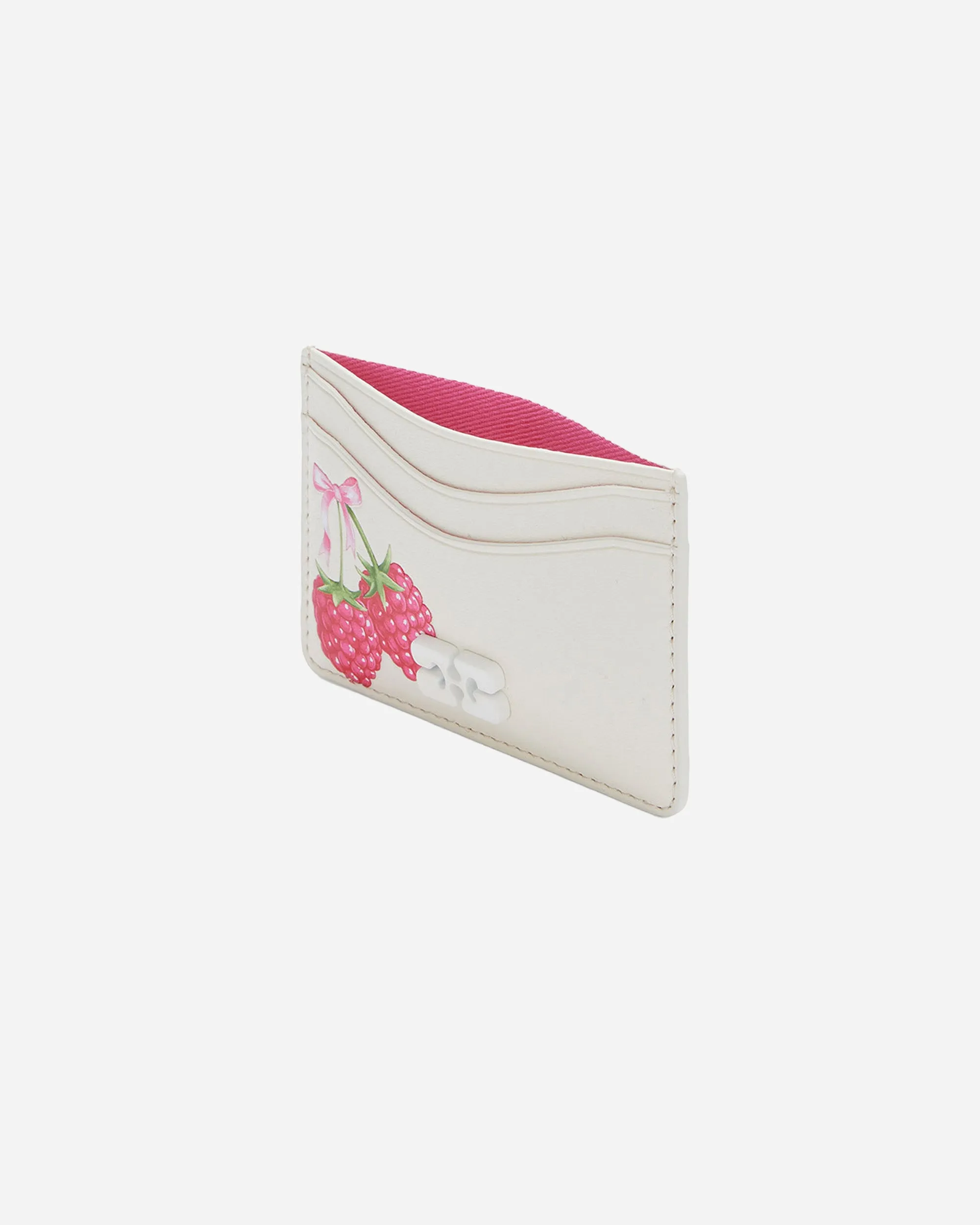 Bou Card Holder With Flap Raspberry Print sold by NAKED CPH product image thumbnail 3