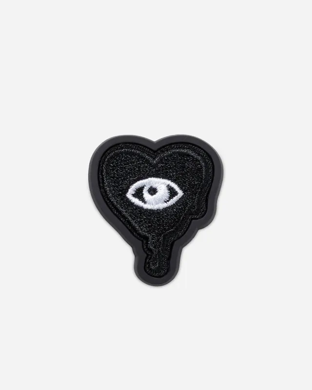 Jibbitz Dripping Black Heart Patch made by NAKED CPH