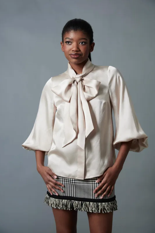 Soft Pussybow Blouse sold by Hope for Flowers