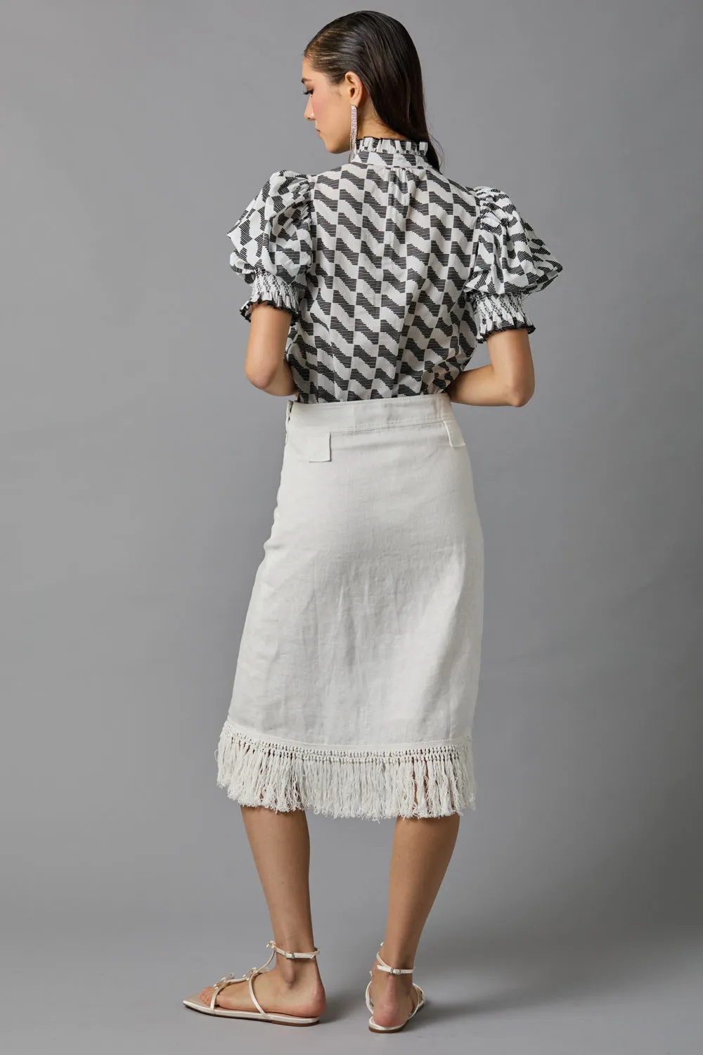 Short Sleeve Smocked Shirt sold by Hope for Flowers product image thumbnail 3