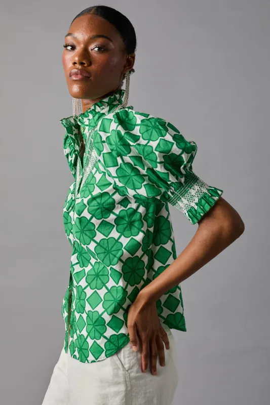 Short Sleeve Smocked Shirt sold by Hope for Flowers