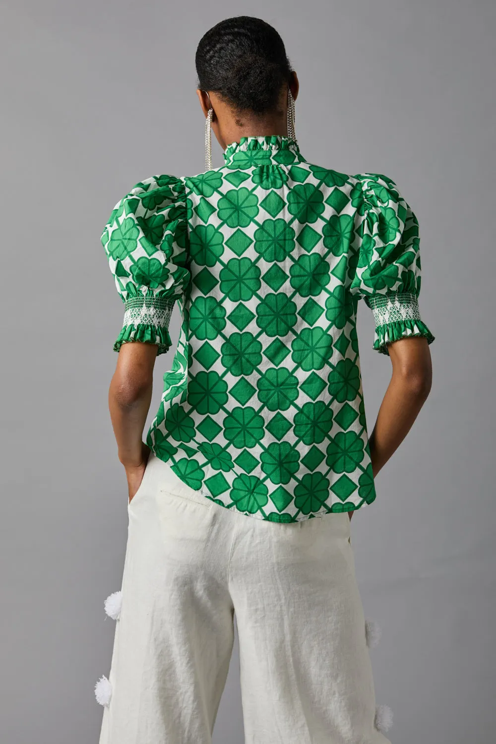 Short Sleeve Smocked Shirt sold by Hope for Flowers product image thumbnail 3