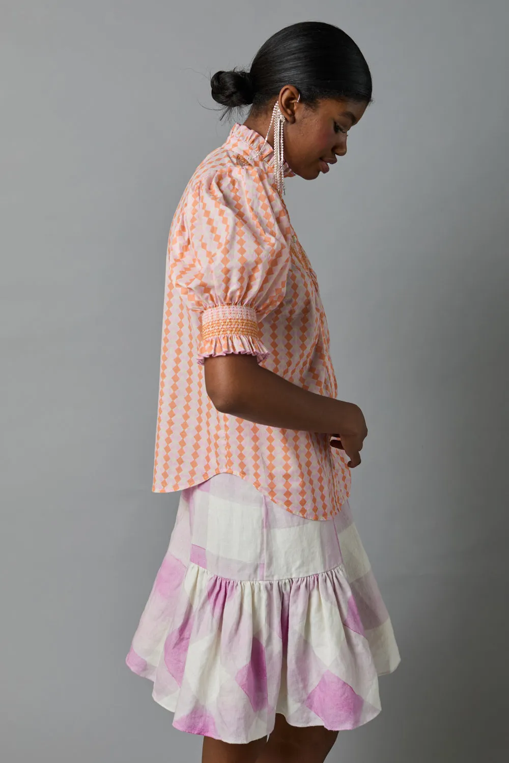 Short Sleeve Smocked Shirt sold by Hope for Flowers product image thumbnail 2
