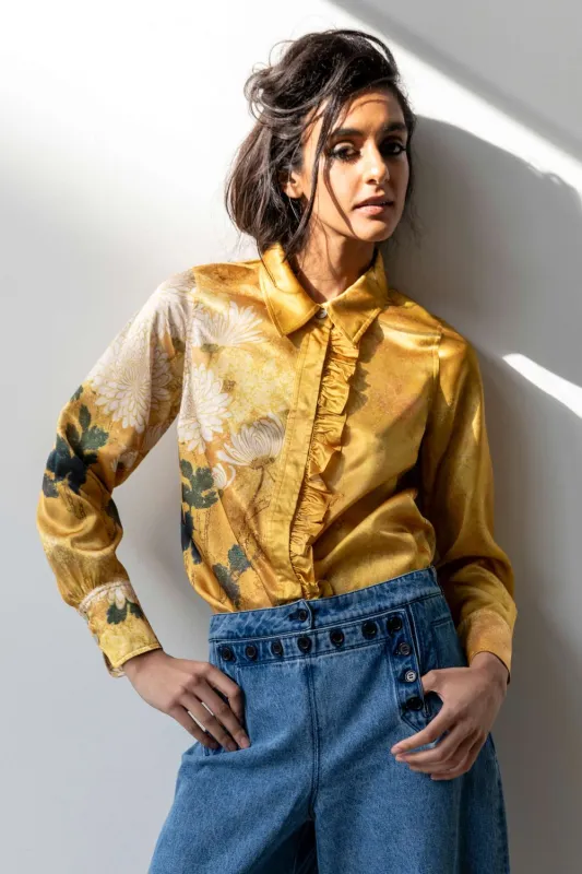 Frilled Button Down made by Hope for Flowers