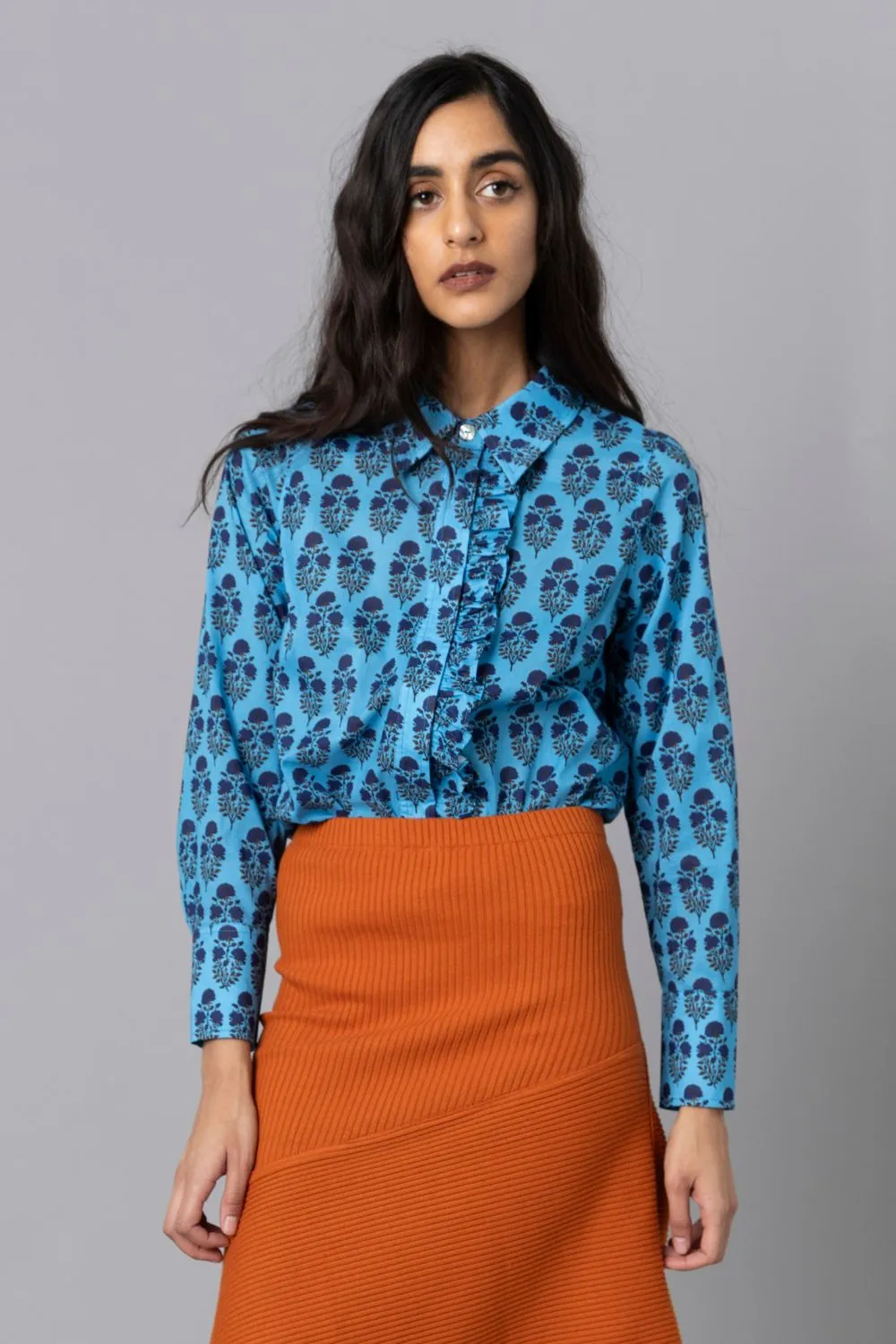 Frilled Button Down sold by Hope for Flowers