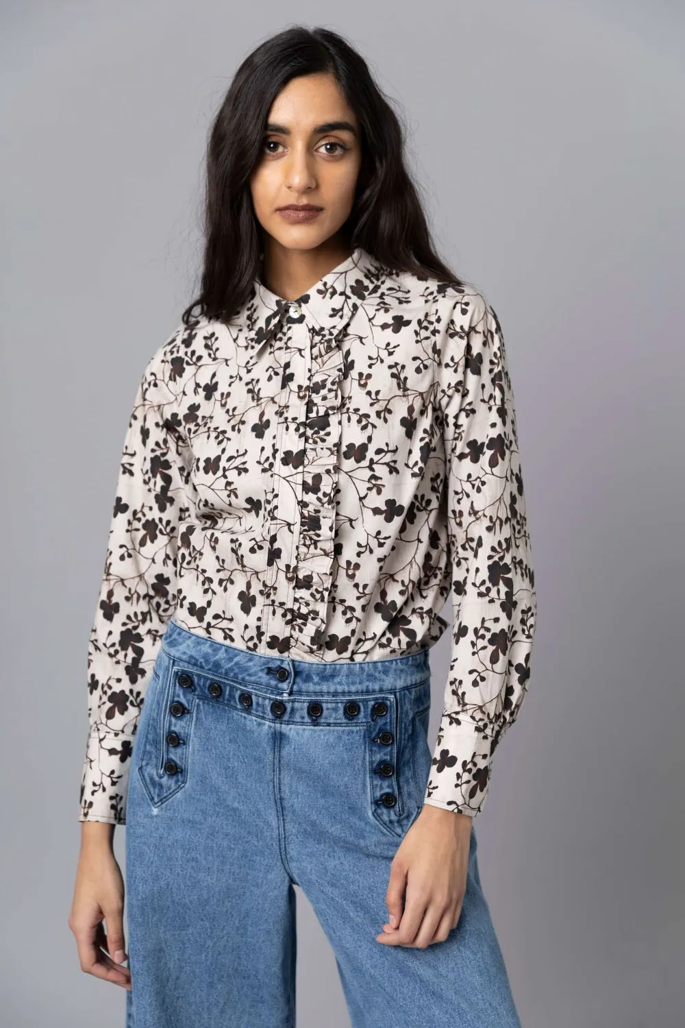 Frilled Button Down sold by Hope for Flowers