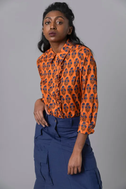 Frilled Button Down sold by Hope for Flowers