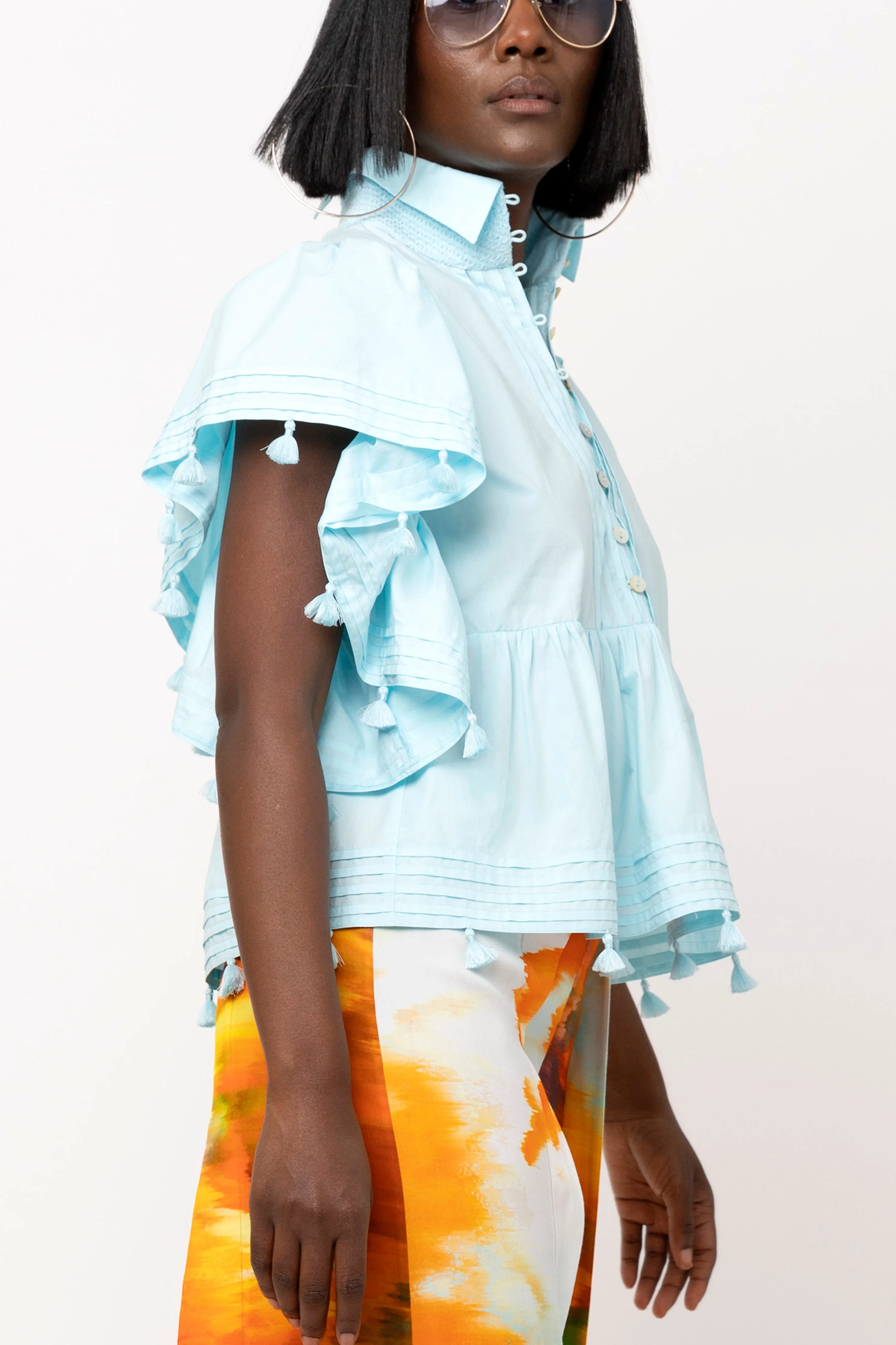 Crochet Edge Shirt sold by Hope for Flowers