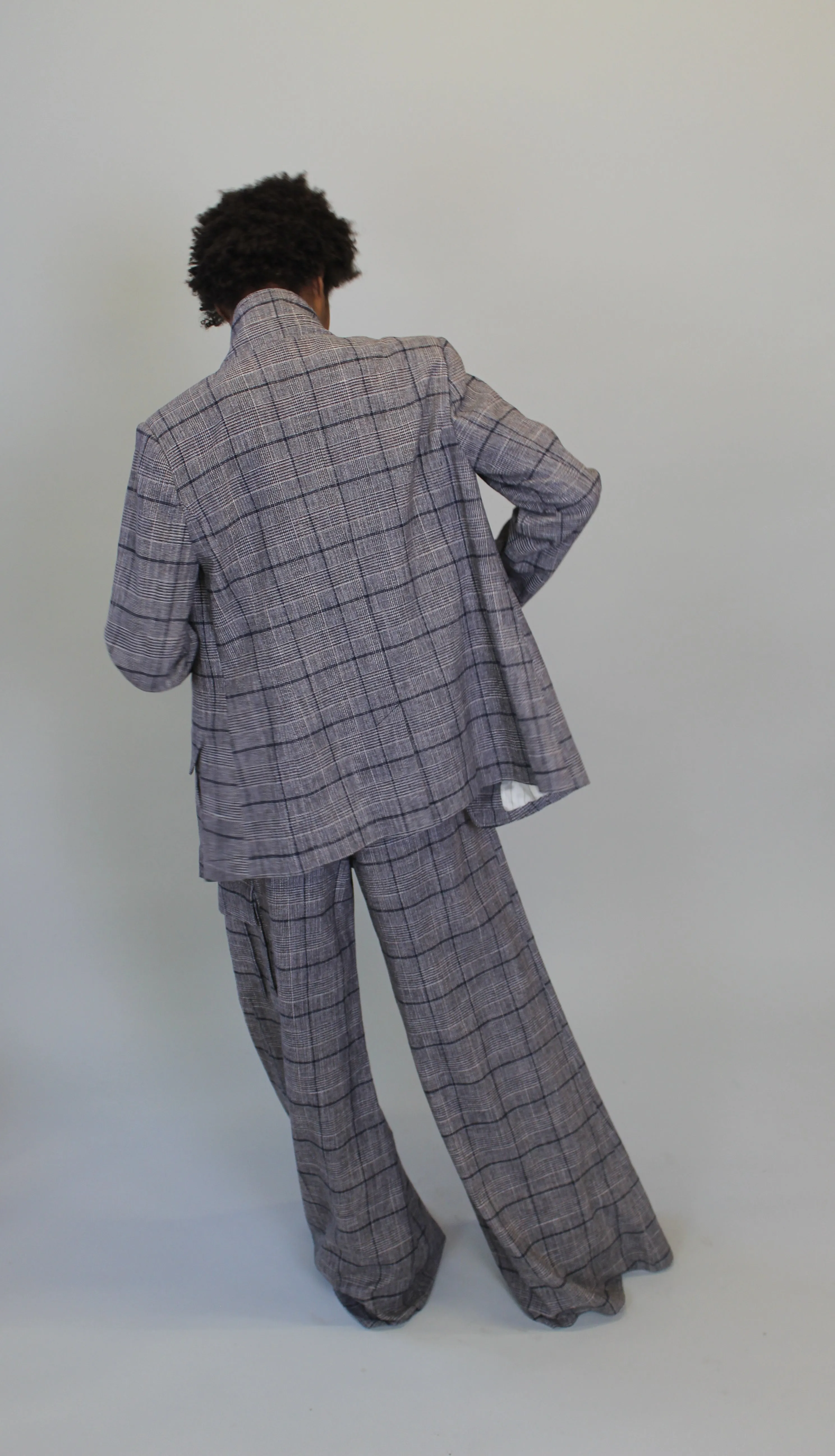 Grey Plaid Blazer sold by Hope for Flowers product image thumbnail 2