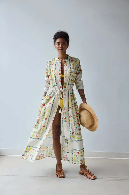 Band Collar Shirtdress made by Hope for Flowers