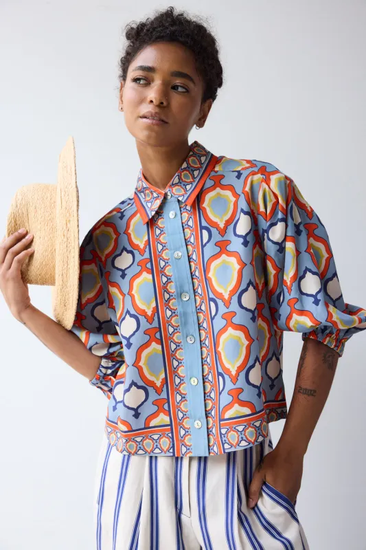 Tuck Sleeve Shirt made by Hope for Flowers