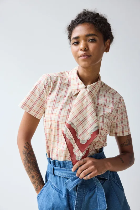 Scarf Tie Button Down sold by Hope for Flowers