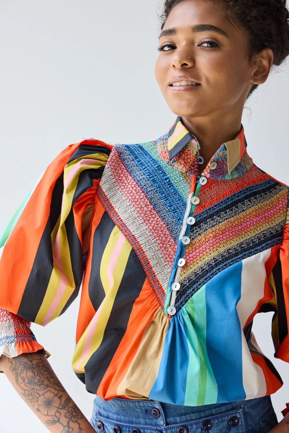 Smocked Shirt sold by Hope for Flowers product image thumbnail 3