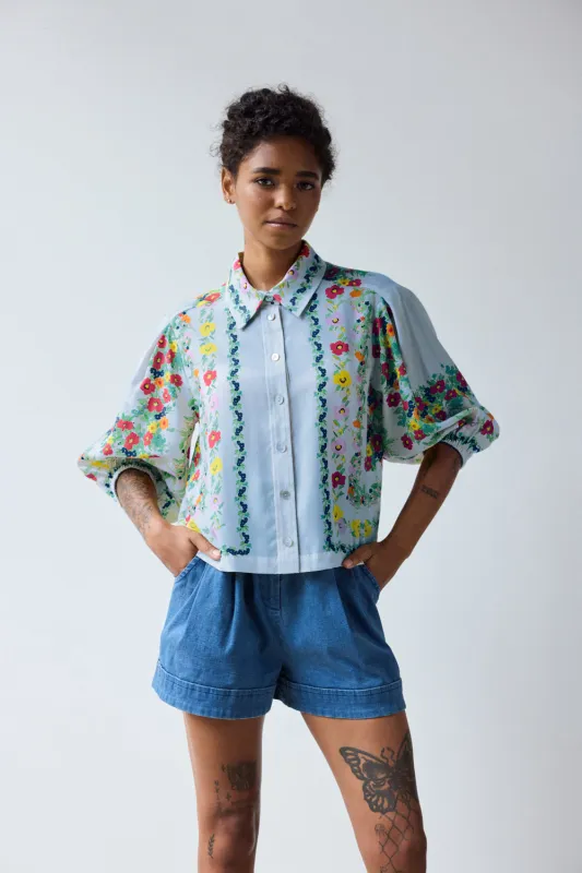 Tuck Sleeve Shirt made by Hope for Flowers