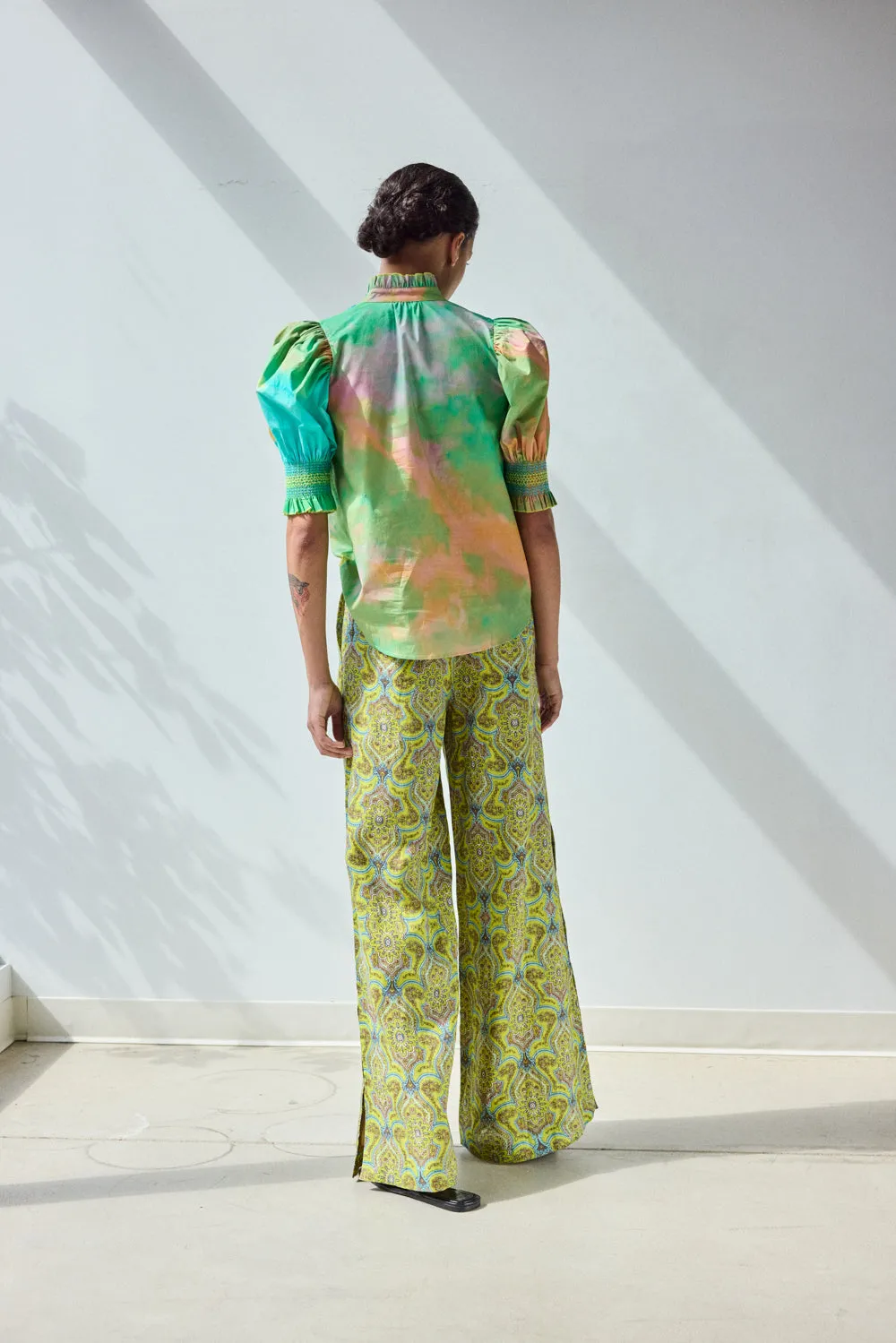 Short Sleeve Smocked Shirt sold by Hope for Flowers product image thumbnail 3