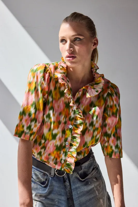 Frilled Buttondown made by Hope for Flowers