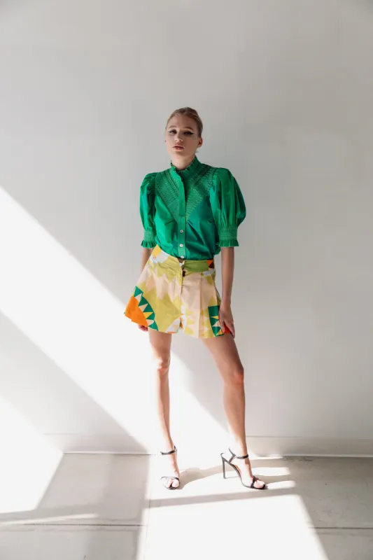 Short Sleeve Smocked Shirt made by Hope for Flowers