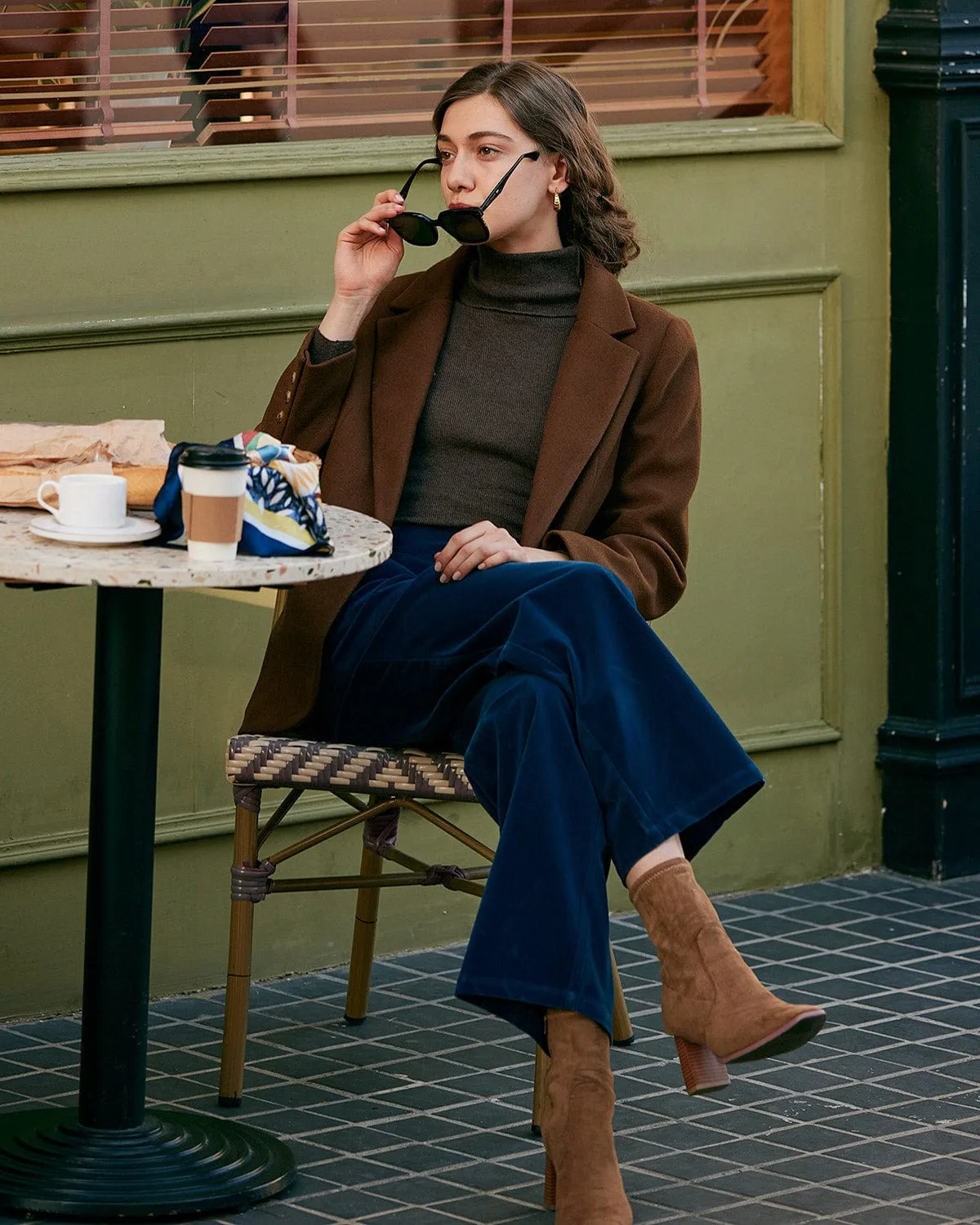 The Solid Collared Single Button Blazer sold by rihoas product image thumbnail 3