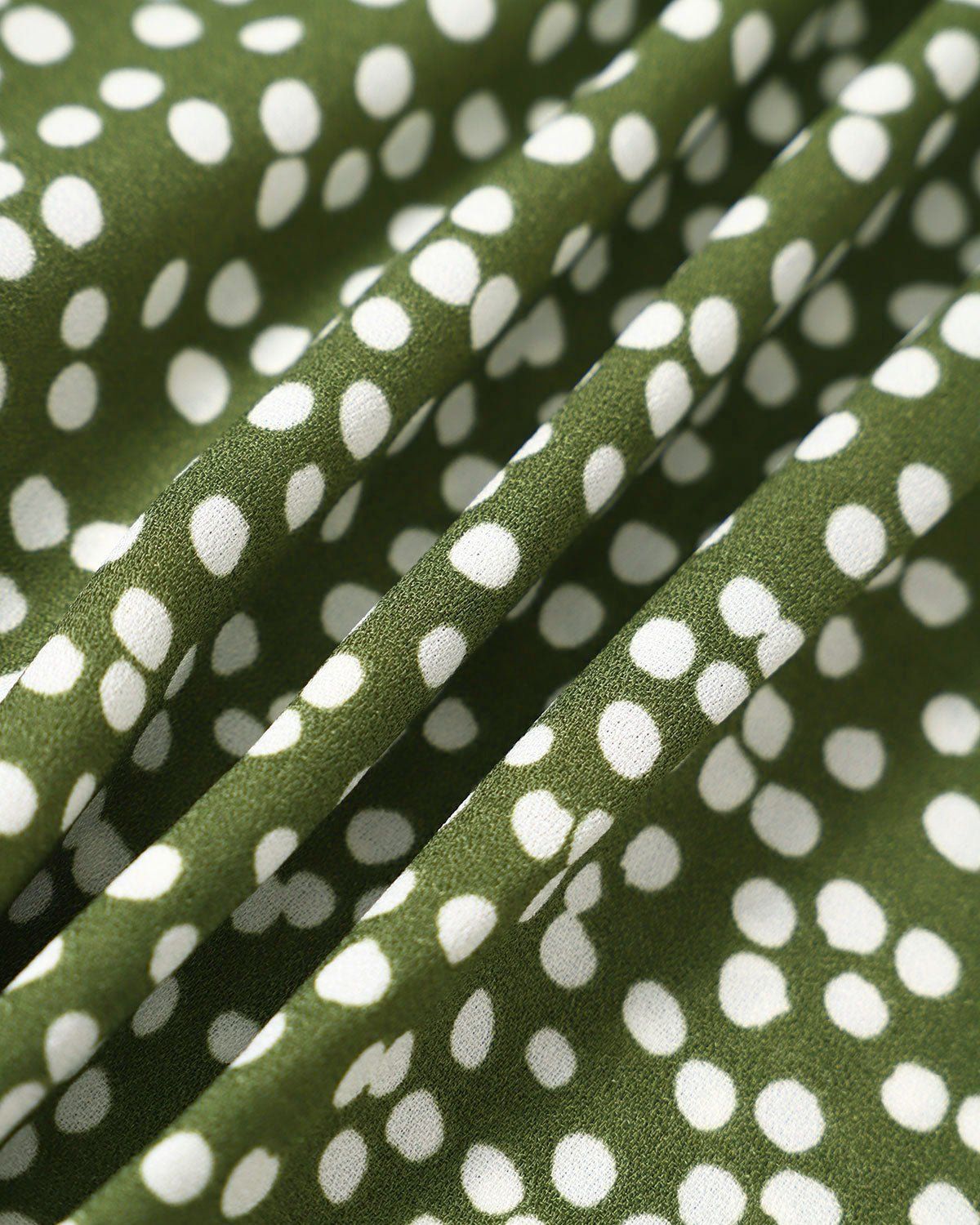 The Green Sweetheart Neck Polka Dot Mini Dress sold by rihoas product image thumbnail 7