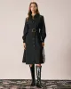 The Black Belted Button-Down Shirt Midi Dress sold by rihoas