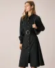 The Black Belted Button-Down Shirt Midi Dress sold by rihoas