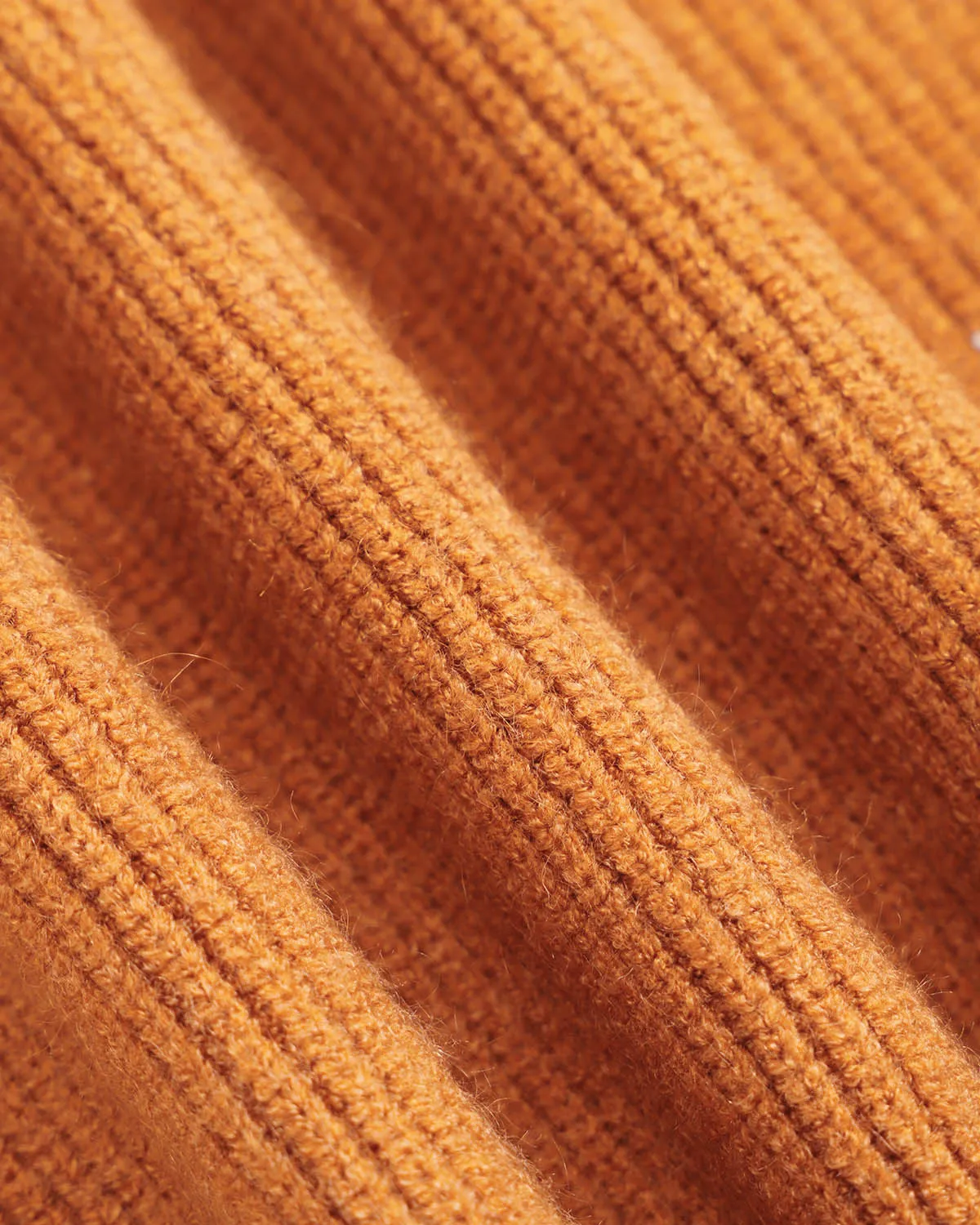 Women's Caramel Mock Neck Ribbed Sweater sold by rihoas product image thumbnail 3