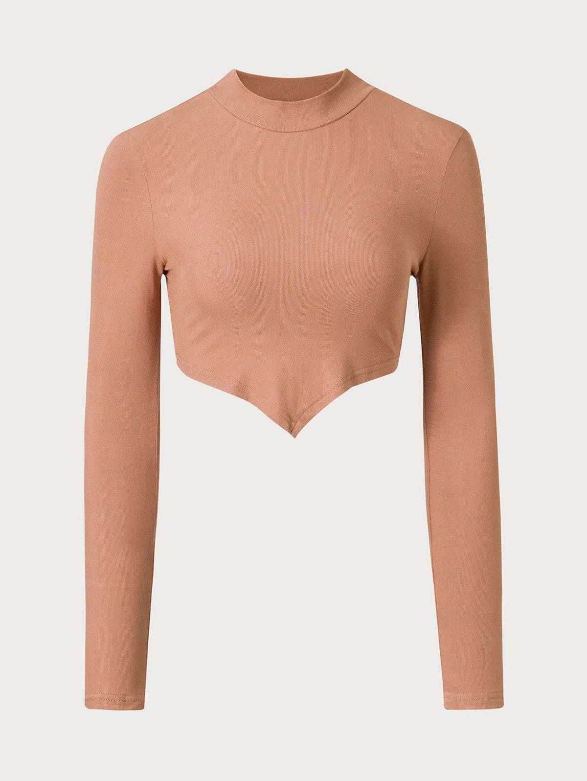 The V Hem Crop Tee sold by rihoas