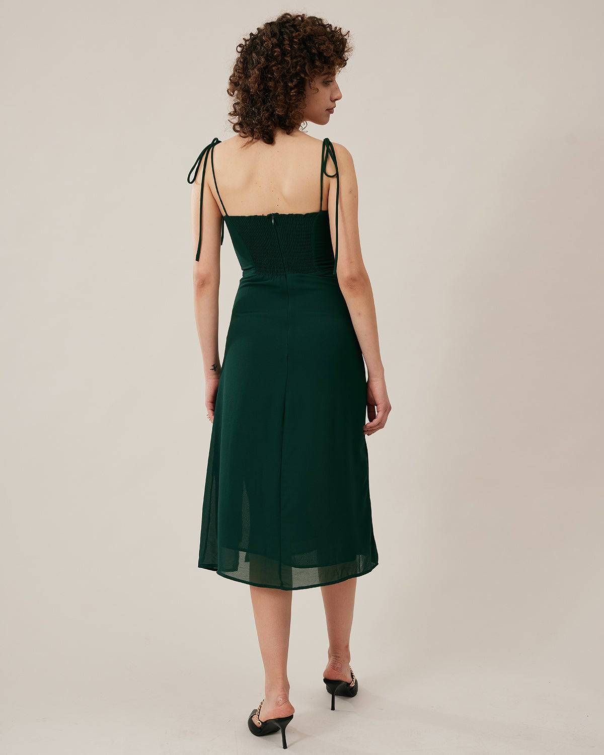 The Tie Spaghetti Strap Split Dress sold by rihoas product image thumbnail 4