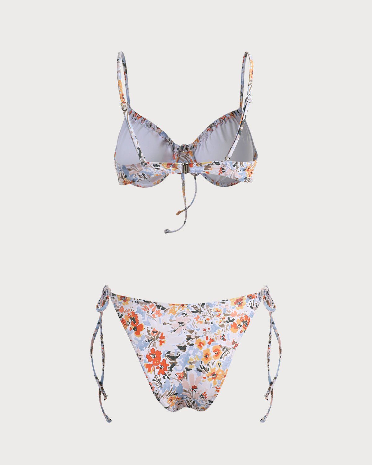 The V Neck Floral Underwire Bikini Set sold by rihoas product image thumbnail 7