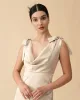 The Apricot Tie Strap Backless Satin Maxi Dress sold by rihoas
