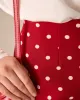 Women's Red Polka Dot High-waisted Mini Skirt sold by rihoas
